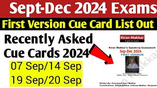 Makkar IELTS September To December Speaking Pdf New Cue Cards  New Cue Cards For Sep To Dec 2024 [upl. by Hauhsoj82]