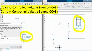 MATLAB Simulink controlled voltage sources  VCVS  CCVS [upl. by Pantin]