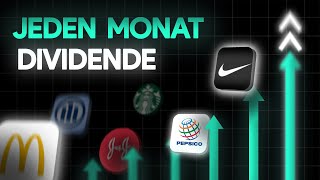 Jeden Monat Dividende  Top 15 Aktien für dein Portfolio [upl. by Noivax]