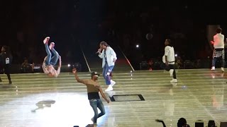 Chris Brown brings out Usher amp Future Party Tour 2017 [upl. by Ayihsa]