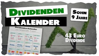 Dividendenkalender von meinem 9jährigen Sohn [upl. by Northington719]