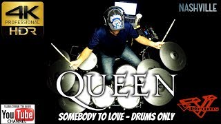 Queen  Somebody to Love  Drums Only 4K [upl. by Raual981]