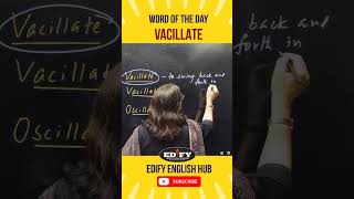 Word of the Day l Vacillate l Complete Norman Lewis l English by Jha Maam l shorts viralvideo [upl. by Dib513]