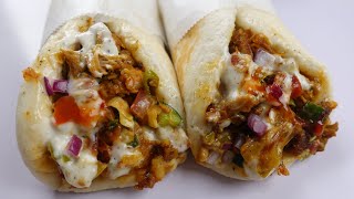 EXTREME Desi ShawarmaChicken Shawarma By Recipes of the World [upl. by Morton598]