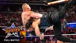 FULL MATCH  Brock Lesnar vs Roman Reigns  Universal Title Match SummerSlam 2018 [upl. by Allyson349]