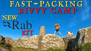 BIVVY CAMPING FASTPACKING  RAB KIT TEST Aeon Ultra 28 Backpack Brimham Rocks Yorkshire Dales ad [upl. by Lukas538]