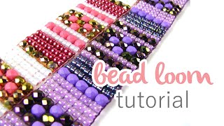 Beading on a Loom  Beginners Bead Weaving [upl. by Enoed]