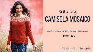 KAL Camisola Mosaico  parte 2 kal mosaico sweater 2nd video [upl. by Adnohs]