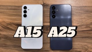 Samsung Galaxy A15 vs Samsung Galaxy A25 [upl. by Jany]