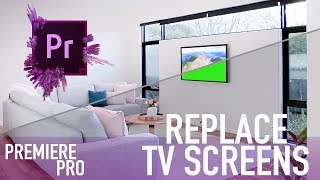 Replace TV screens in your slider shots  Premiere Pro Tutorial [upl. by Bernt]