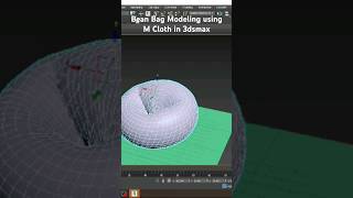 Bean Bag Modeling in 3dsmax  How to Model using M Cloth 3d 3dsmax tutorial [upl. by Svirad]