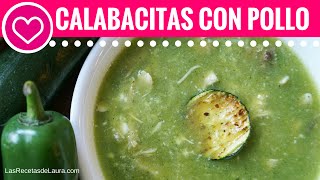 Caldo de Pollo con Calabacitas  Comidas saludables  Receta fácil [upl. by Bahner]