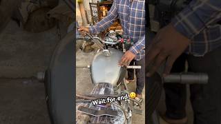 Bullet tank dent repair 💯 denting fueltank dent viralvideos [upl. by Vin]