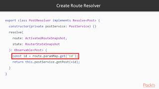 Learning C 8 and NET Core 30 Implementing Route Resolver  packtpubcom [upl. by Melita]