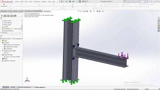 Aula 346  Estrutura Parafusada Analise simples Resistência Parafuso  Solidworks  Marcelo Pereira [upl. by Gautier]