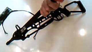 Stringing a Cheap 150lb Crossbow [upl. by Nadnerb]