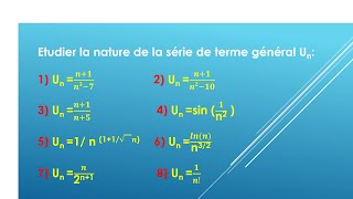 Exercice corrigé sur les séries numériques avec rappels de cours [upl. by Amy478]