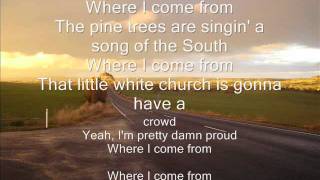 Where i come frommontgomery gentry with lyrics on screen [upl. by Yneffit95]