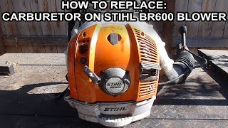 How To Replace The Carburetor On A Stihl BR600 Blower [upl. by Rina]