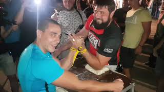 Arm Wrestling Afterpulling In Bulgaria  Vitaly Laletin  Plamen Dimitrov 2021 [upl. by Yaf]