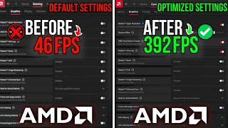 AMD RADEON SETTINGS 🔧BEST AMD SETTINGS To Boost FPS For Gaming  NEW amp IMPROVED Tweaks 2024 [upl. by Agler]