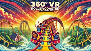 Best 360° VR Roller Coaster Epic Drops amp Stunning Views [upl. by Yoc]