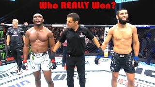 ROBBERY Who REALLY Won Kamaru Usman vs Khamzat Chimaev [upl. by Ahsenor]