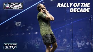 TOP 10 MENS SQUASH RALLIES OF THE DECADE [upl. by Ahsienor]