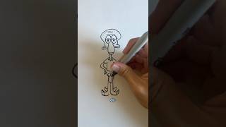 How to Draw Squidward 🦑 [upl. by Sekoorb798]