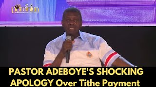 FULL VIDEO PASTOR ADEBOYES SHOCKING APOLOGY Over Tithe Payment Controversy [upl. by Denis]