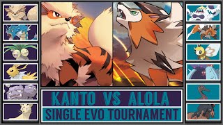 KANTO vs ALOLA  Single Evolution Pokémon Tournament Battle 1 [upl. by Ahsienor]