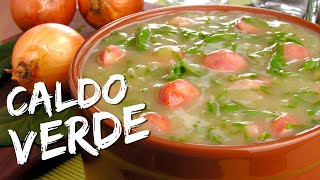 Receita de caldo Verde com Batata  Como fazer caldo verde português [upl. by Siegfried232]