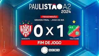 AO VIVO E COM IMAGENS  NOROESTE E VELO CLUBE Acompanhe a final do Paulistão A2 aqui na Record News [upl. by Alrak]