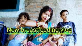 feeding baby mother milk vlog [upl. by Reddy617]