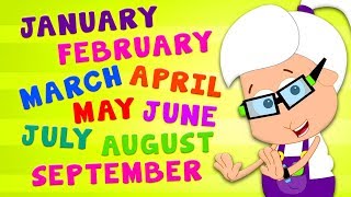 Months Of The Year Song  Nursery Rhymes and Kids Songs For Children [upl. by Kort]