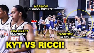 KYT JIMENEZ AT RICCI RIVERO Nagkatapatan sa PBA DRAFT COMBINE NAPIKON pa si RICCI  HANGTIME SI KYT [upl. by Rad]