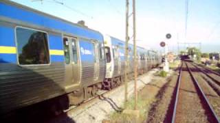 Connex Auburn Melbourne Express Passing a Stopper [upl. by Helsell90]