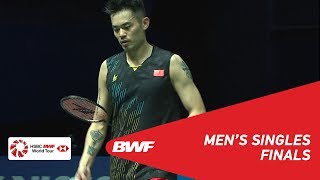 F  MS  CHEN Long CHN 4 vs LIN Dan CHN  BWF 2019 [upl. by Oznerol]