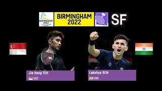 2022 Commonwealth Games SF MS TEH Jia Heng vs Lakshya SEN [upl. by Ailem435]