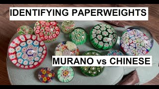 How to ID Paperweights 2 Murano vs Chinese Millefiori [upl. by Naenej]