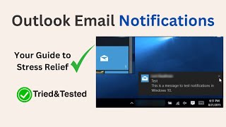 Fix Outlook Not Showing New Email Notifications  PCGUIDE4U [upl. by Znerol363]