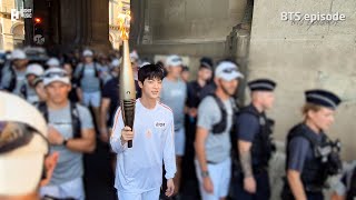 EPISODE 진 Jin  Paris 2024 as the Torchbearer  BTS 방탄소년단 [upl. by Akirehs]