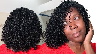 How To Do Finger Coils  Finger Curling my Natural Curly Hair  Christine Curls [upl. by Eladnwahs]