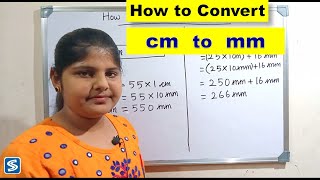 how to convert cm to mm  conversion of cm into mm  Centimeter into millimeter [upl. by Fidelis230]