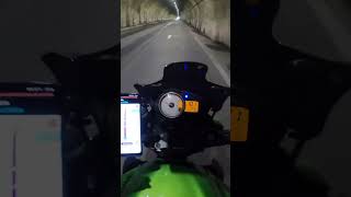 💥Insane tunnel sound 📣 on Kawasaki z750 with mivv gp carbon exhaust 🔊tunnel brutalsound [upl. by Quiteria]