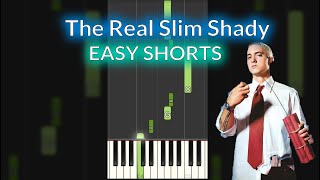 Eminem  The Real Slimy Shady EASY Piano Tutorial SHORTS [upl. by Gnaoh420]