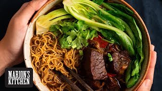 Taiwanese Beef Noodle Soup  Marions Kitchen [upl. by Aritak]