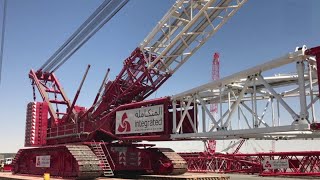 Assembling The Largest Crawler Crane How To Use Mobile Crane ampCrane Vessel In Offshore Construction [upl. by Ardehs463]