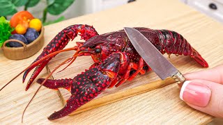 ASMR Catch amp Cook Tiny Lobster with Lemon Butter Sauce  Ultimate Miniature Cooking Experience [upl. by Ainesy]