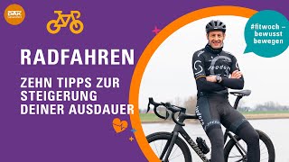 Ausdauer steigern beim Radfahren  fitwoch  DAKGesundheit [upl. by Rogerio531]